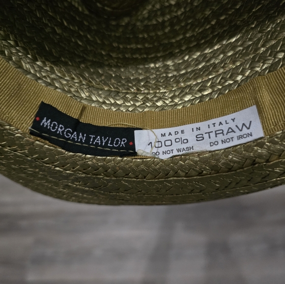 Morgan Taylor gold straw hat made in Italy - Picture 7 of 7